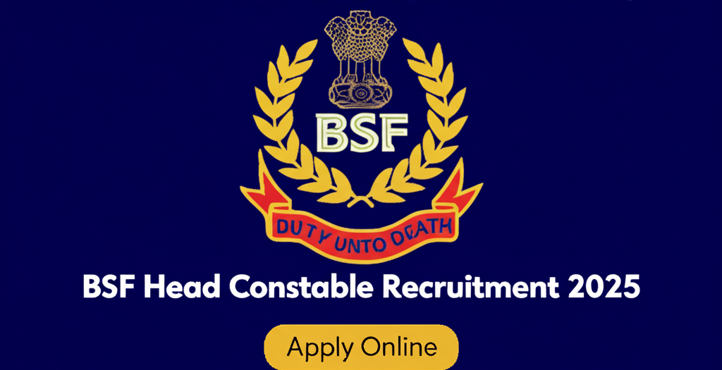 BSF Constable Apply Online 2025
