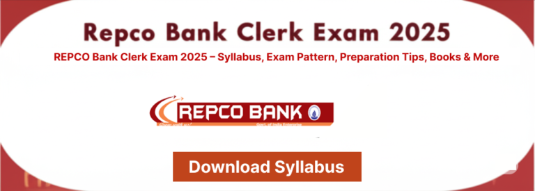 Repco Bank Clerk Syllabus 2025
