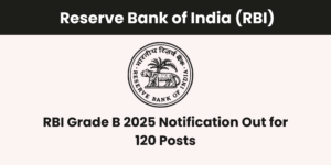 RBI Grade B 2025 Notification