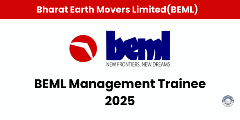 BEML Management Trainee 2025 recruitment notification details