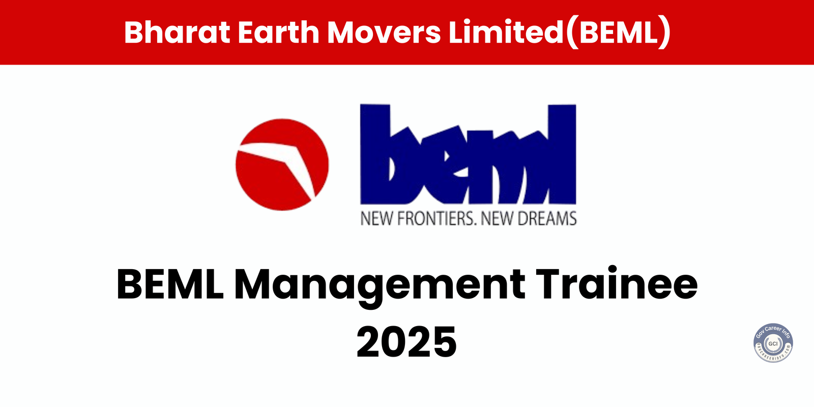 BEML Management Trainee 2025 recruitment notification details