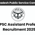 UPPSC Assistant Professor Recruitment 2025 Notification – 1253 Vacancies