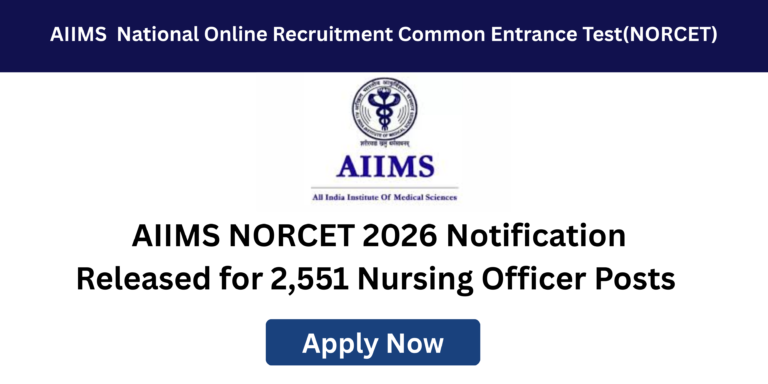 AIIMS Nursing Officer Vacancy 2026 notification