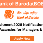 Bank of Baroda Recruitment 2026 official notification