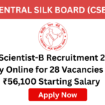 CSB Scientist-B Vacancy 2026 official notification