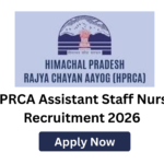 HPRCA Staff Nurse Recruitment 2026 notification