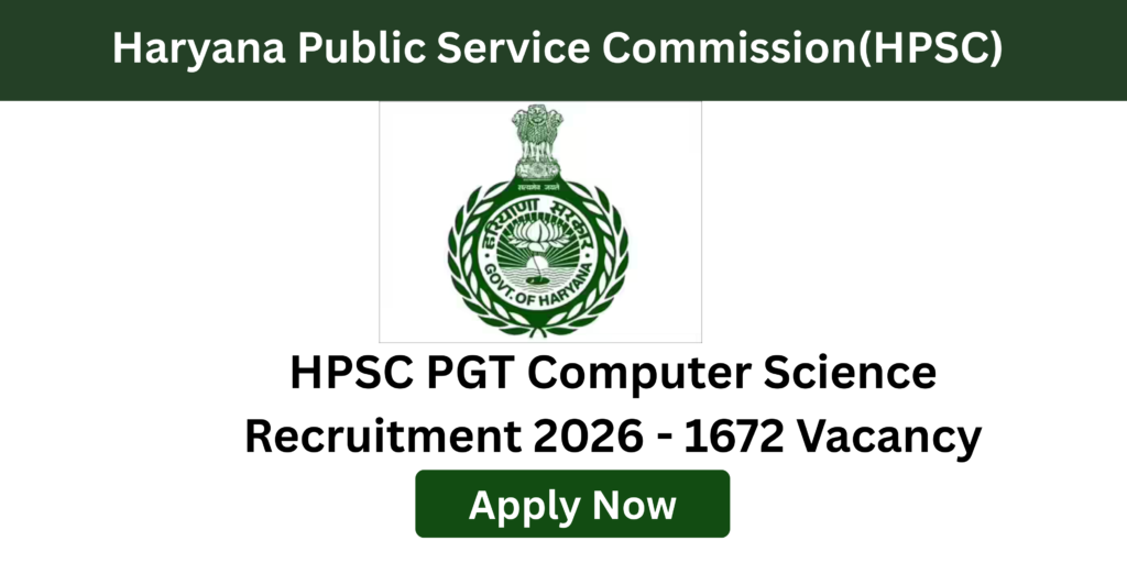HPSC Computer Science Teacher Recruitment 2026 overview