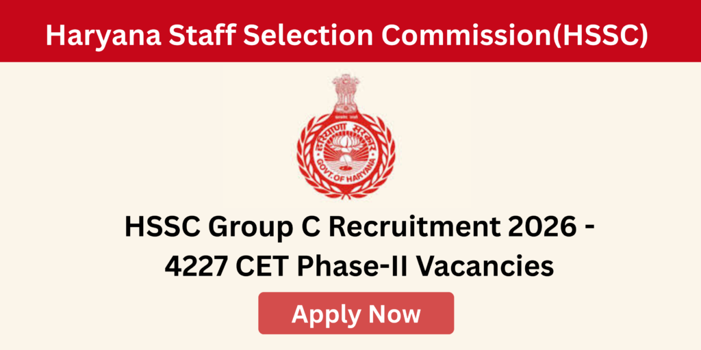 HSSC 4227 Group C vacancies apply online 2026
