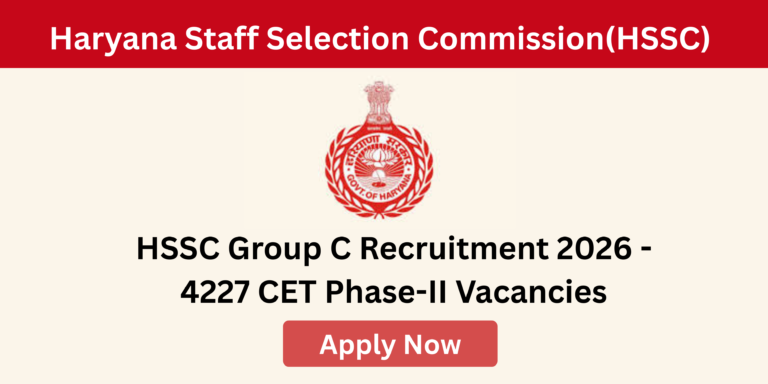 HSSC 4227 Group C vacancies apply online 2026