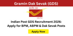 Indian Post GDS Recruitment 2026 notification