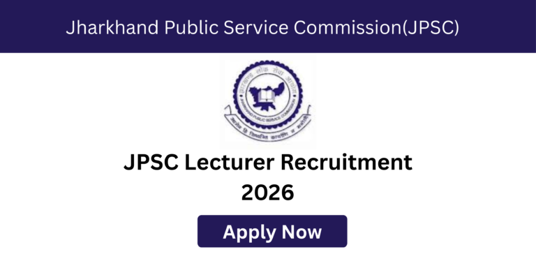 JPSC Lecturer Recruitment 2026 official notification