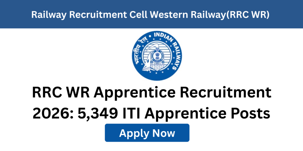 Western Railway Apprentice Recruitment 2026 notification for 5349 ITI vacancies