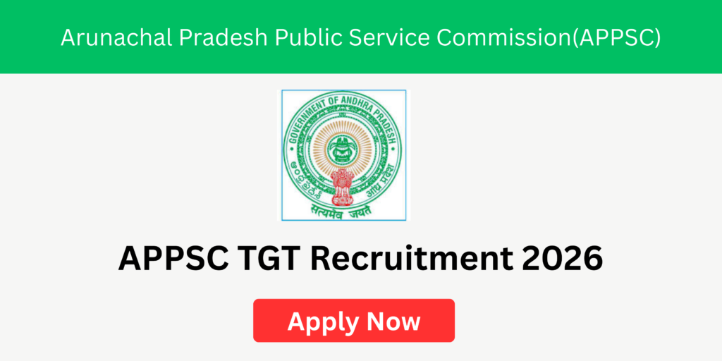 APPSC TGT Vacancy 2026 apply online for 389 teacher posts