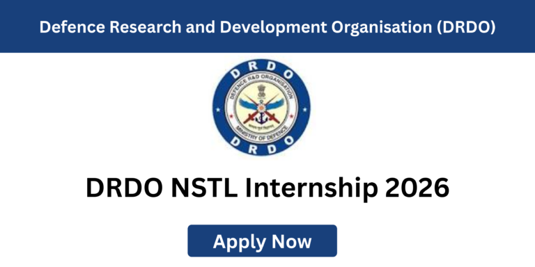 DRDO Internship 2026 NSTL paid internship notification