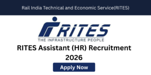RITES HR Assistant vacancy 2026 salary up to ₹66,000