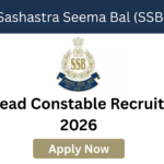 SSB HC Recruitment 2026 last date apply online