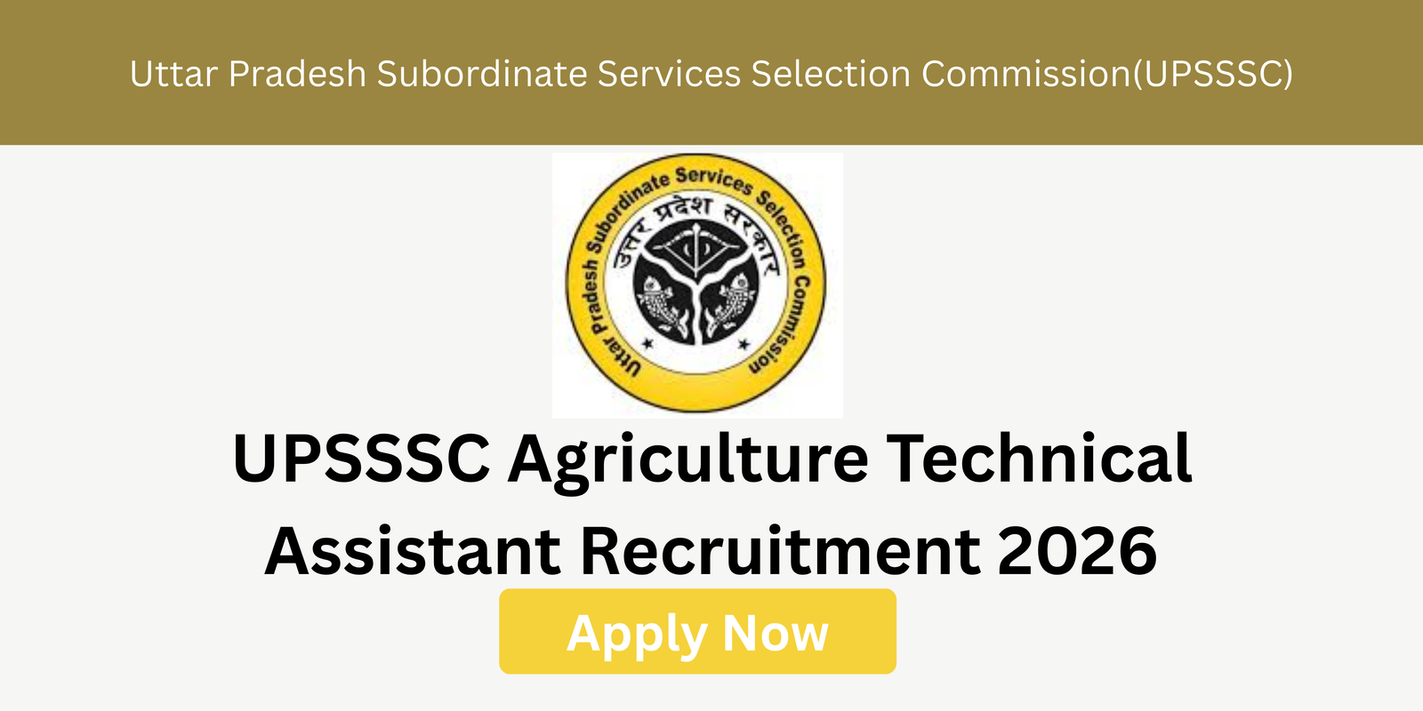 UPSSSC Agriculture Salary and Eligibility 2026 pay scale age limit qualification details
